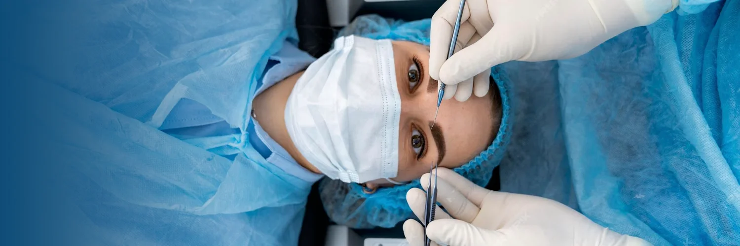 Ophthalmologist performing an eye examination at Sahu Eye Hospital, Malad West Mumbai