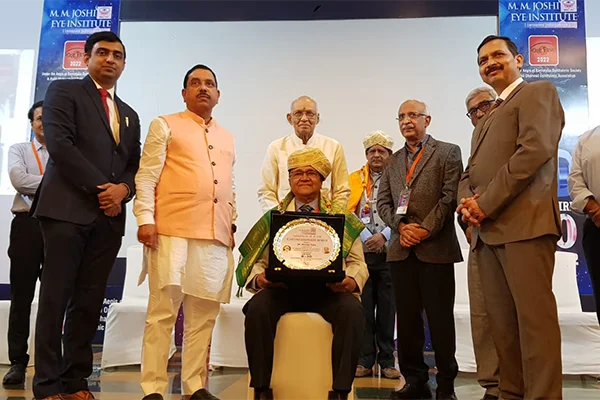 Lifetime Achievement Award ceremony at MM Joshi Eye Hospital